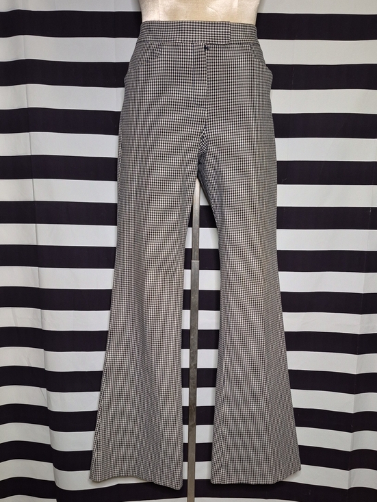 Theory Pants - Theory Navy Blue and White Houndstooth Trousers